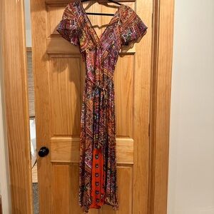 Bohemian Paisley Maxi Dress